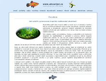 Tablet Screenshot of akvarijni.cz